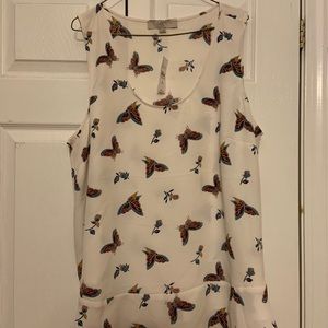 LOFT butterfly blouse